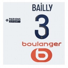 22-23 Marseille Home NNs,BAILLY 3 에릭 바이 + Official Sponsor(마르세유)
