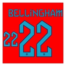 22-23 England Away NNs,BELLINGHAM 22 벨링엄(잉글랜드)