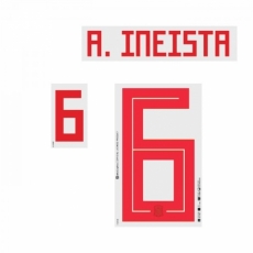 18-19 Spain Away NNs, A. Iniesta 6 이니에스타(스페인)