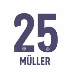18-19 Bayern Munich Away NNs,MULLER 25 뮬러(바이에른뮌헨)