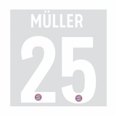 18-19 Bayern Munich 3rd NNs,MULLER 25,뮬러(바이에른뮌헨)