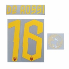 19-20 AS Roma Home De Rossi Name Set + De Rossi Patch 데 로시(AS로마) 은퇴기념