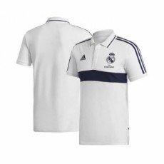 19-20 Real Madrid Polo (White-Indigo)