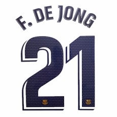19-20 Barcelona Away Player ver. NNs,F.De Jong 21 프랭키데용(바르셀로나)