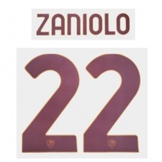 21-22 AS Roma Away NNs,ZANIOLO 22 자니올로(AS로마)