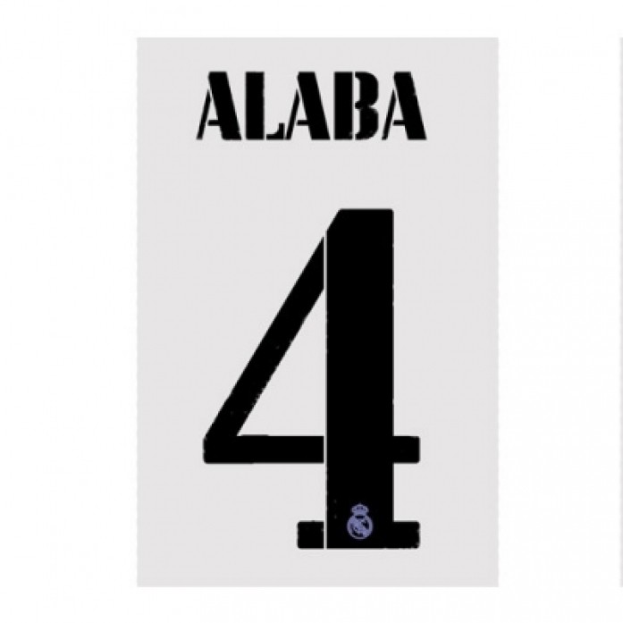 22-23 Real Madrid Home NNs,ALABA 4 알라바(레알마드리드)