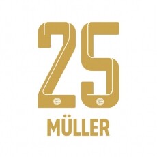 22-23 Bayern Munich Away NNs,MULLER 25 뮬러(바이에른뮌헨)