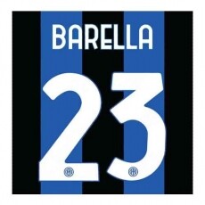 22-23 Inter Milan Home NNs,BARELLA 23 바렐라(인터밀란)