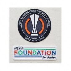 Europa Conference League 2022 Winner + Foundation Patch AS로마