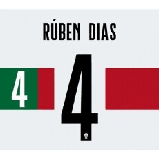 22-23 Portugal Away NNs,RÚBEN DIAS 4 후벵디아스(포르투갈)