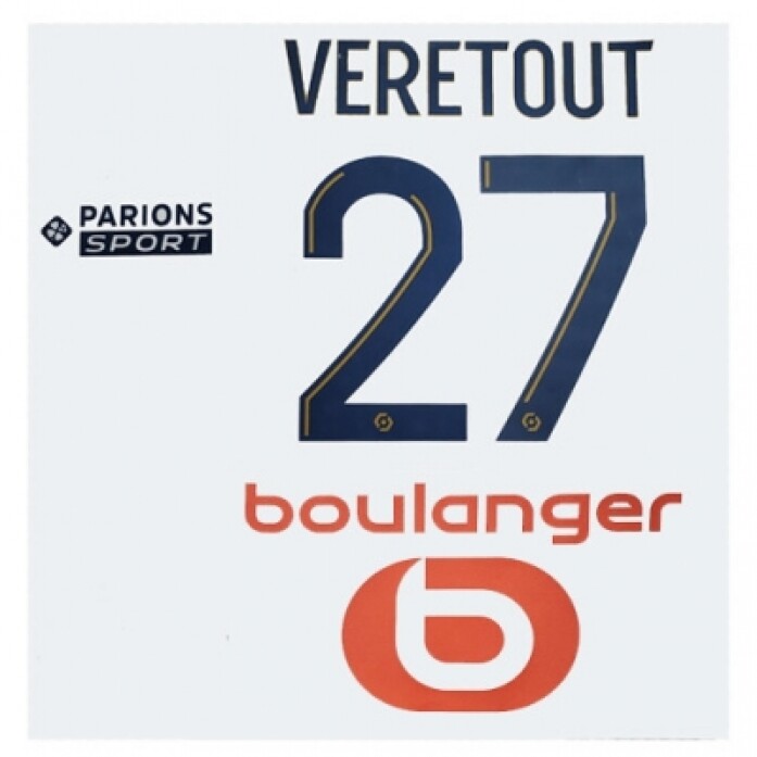 (이벤트)22-23 Marseille Home NNs,VERETOUT 27 베레투 + Official Sponsor(마르세유)