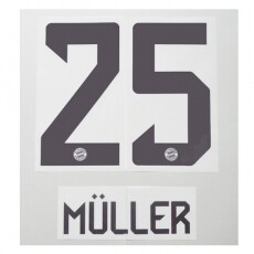 24-25 Bayern Munich Home NNs,MULLER 25 뮐러(바이에른뮌헨)