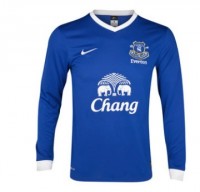 12-13 Everton Home Jersey L/S